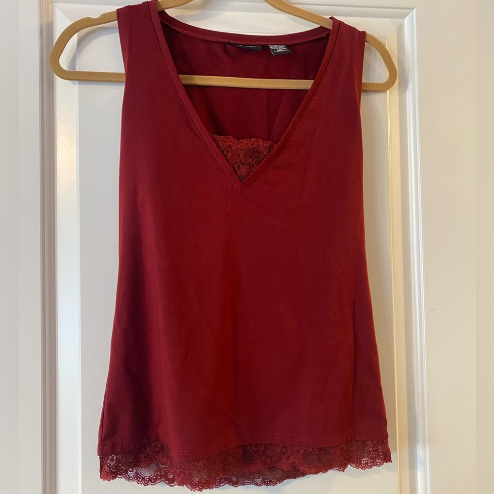 New York & Company Red Lace Too